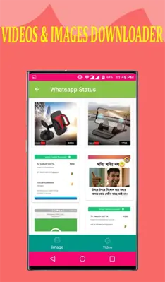 Whatsapp Image and Video Status Downloader 4 in 1 android App screenshot 1